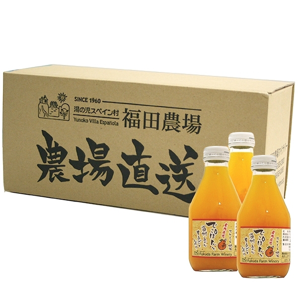 【福田農場】でこぽんと温州みかんまるごとしぼり(10本箱入り)