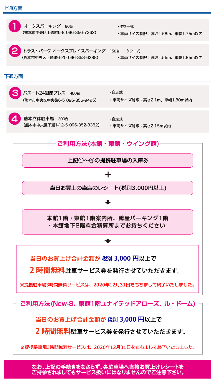 駐車料金・ご利用方法