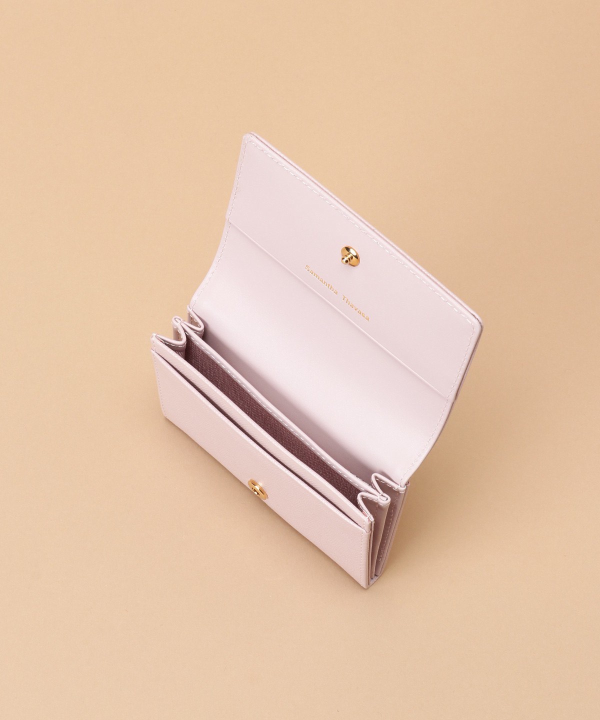 【サマンサタバサ】ビジュー付き 名刺入れ(ピンク)