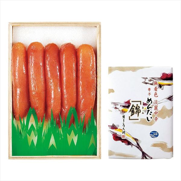 【博多うち川】吟醸昆布〆漬辛子明太子「錦」〈無着色〉<冷蔵便>