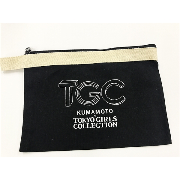 【TGC KUMAMOTO×鶴屋】 キャンパスポーチ(黒)