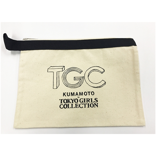 【TGC KUMAMOTO×鶴屋】 キャンパスポーチ(白)