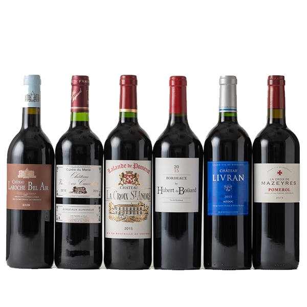 9.フランスボルドーグレートヴィンテージ飲み比べ6本セット