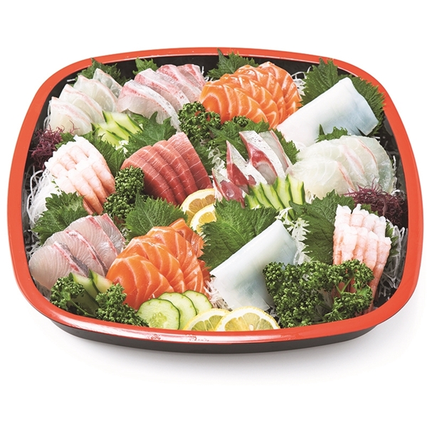 味オ−18【丸福水産】刺身盛合せ(30×36cm、4〜5人前)