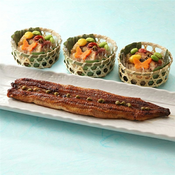 <6月7日(土)までの承り>【美濃吉】鰻蒲焼と鰻飯蒸し詰合せ<冷凍>