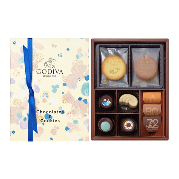 【ゴディバ】ゴディバ サマー コレクション -海水浴の思い出- クッキー&チョコレート アソートメント クッキー 4枚入/チョコレート 7粒入<冷蔵便>