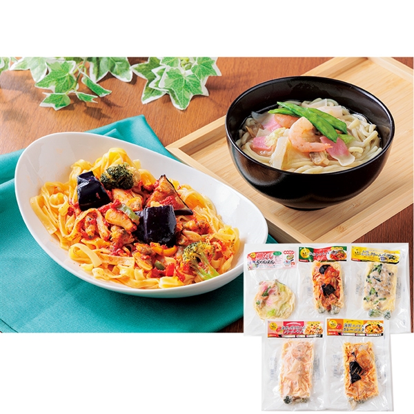 【19】 海鮮パスタとちゃんぽんセット (冷凍便)