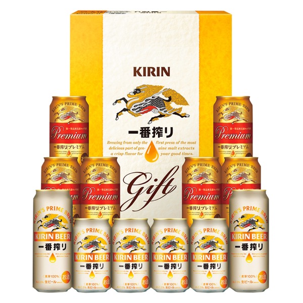 <7月以降お届け>キリン 一番搾り生ビール・一番搾り プレミアム飲みくらべセット<常温便>