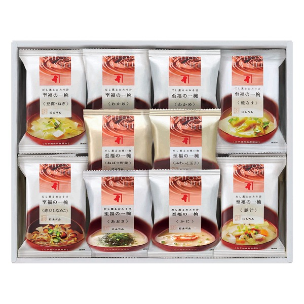 <7月以降お届け>にんべん 至福の一椀おみそ汁・お吸物詰合せ<常温便>