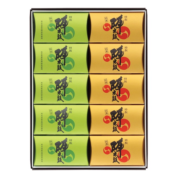 <7月以降お届け>お菓子の香梅 特製陣太鼓 2種10個入<常温便>