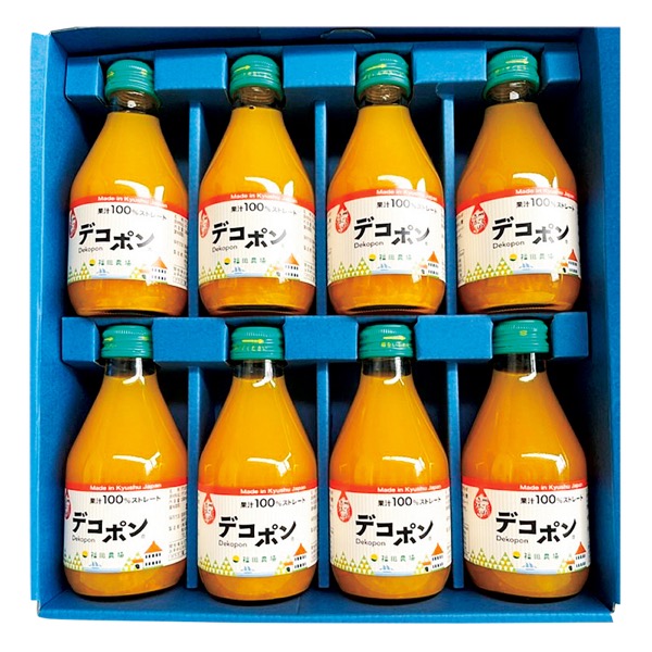 <7月以降お届け>福田農場 九州まるごとしぼりデコポン8本セット<常温便>