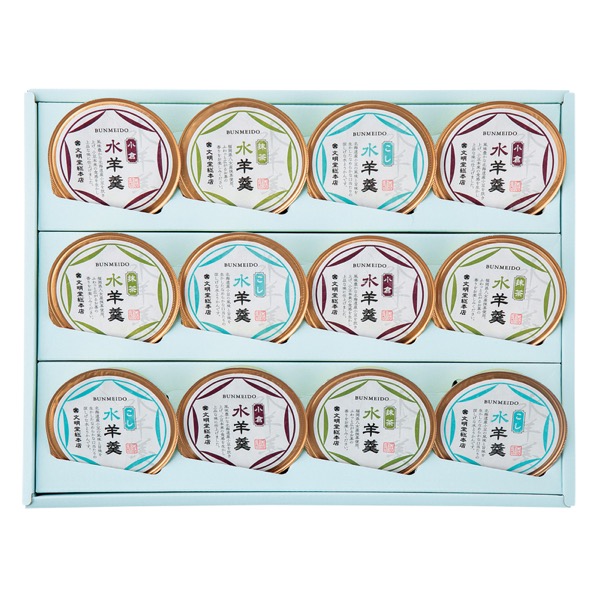 <7月以降お届け>文明堂総本店 水羊羹 12個入<常温便>