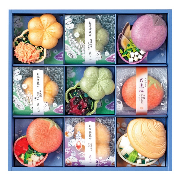<7月以降お届け>京都・辻が花 京のお茶漬とお吸物 夏の彩り最中詰合せ<常温便>