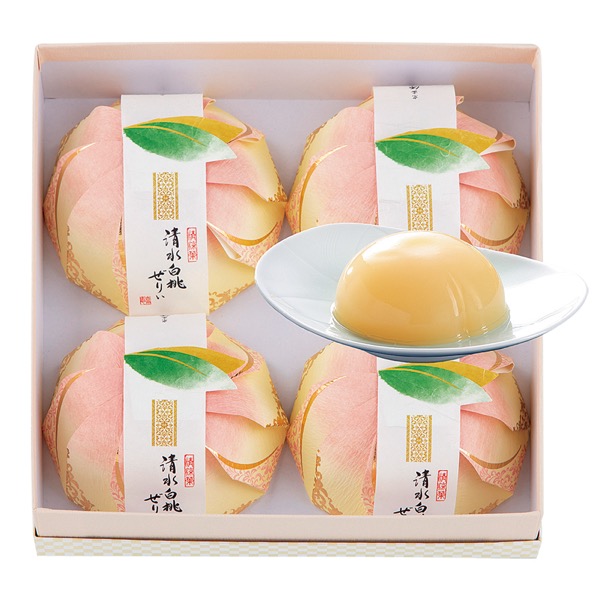 <7月以降お届け>宗家 源 吉兆庵 源 吉兆庵の清水白桃ぜりぃ<常温便>