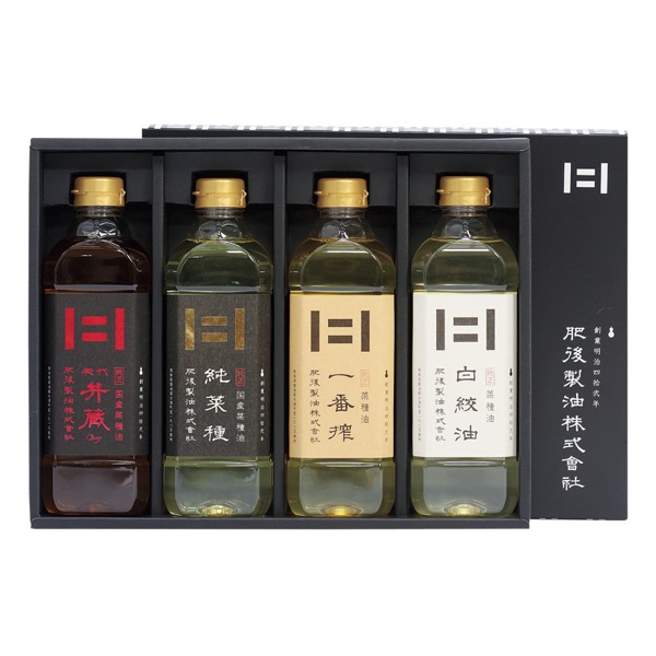 <7月以降お届け>肥後製油 初代弁蔵・菜種油 詰合せセット<常温便>