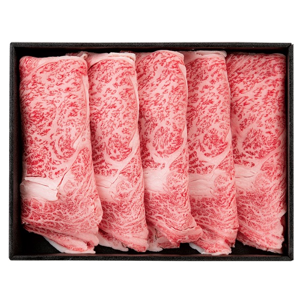 <7月以降お届け>【加茂川】国産 黒毛和牛 黒樺牛ロースすき焼<産直・送料込み>