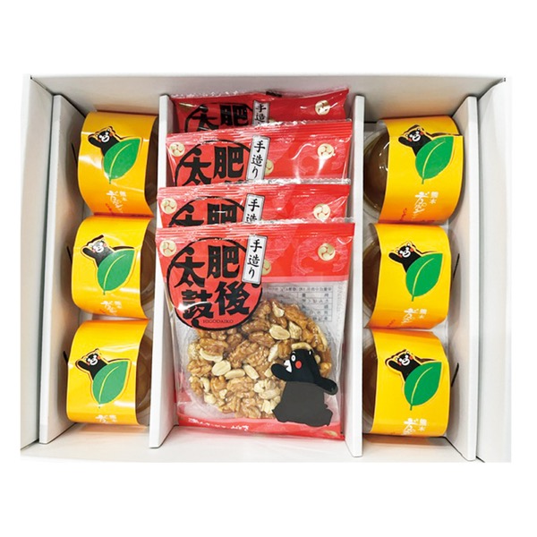 <7月以降お届け>あんたがたどこさ デコポンゼリー&肥後太鼓<常温便>