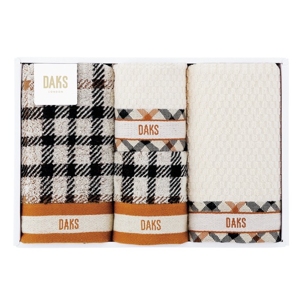 <7月以降お届け>DAKS タオルセット ダブルハウスチェック<常温便>