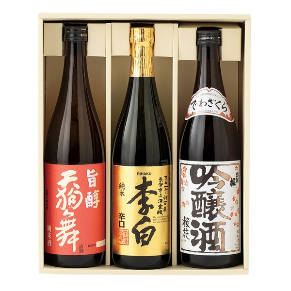 <12月以降お届け>全国地酒3種詰合せ<常温便>