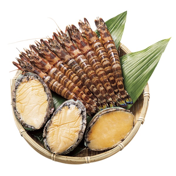 生簀料理宗弘 活〆冷凍車海老・活〆冷凍アワビ<産直・送料込み>