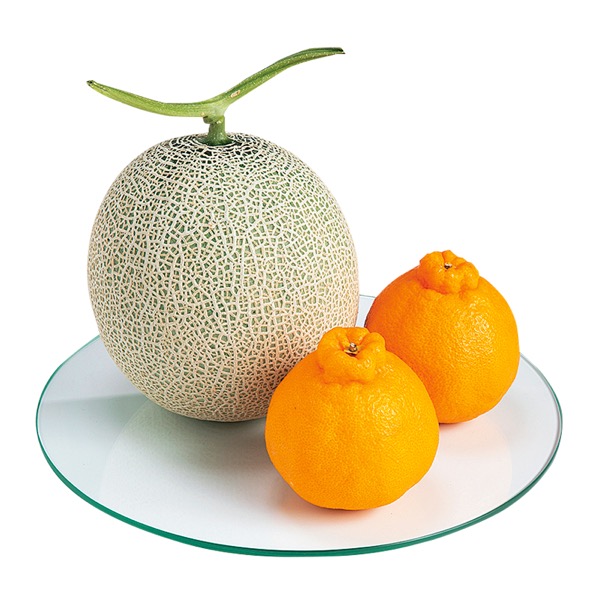 <12月以降お届け>熊本県産 アールスメロン・熊本県産デコポン詰合せ<常温便>