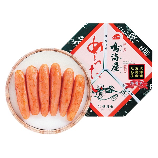 鳴海屋 北海道産辛子明太子〈無着色〉<冷蔵便>