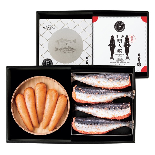 福太郎 福撰無着色辛子明太子と明太いわし4尾セット<産直・送料込み>