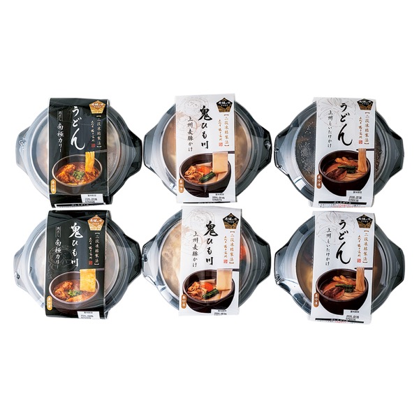 <12月以降お届け>【花山うどん】老舗のうどん味くらべ6食詰合せ<産直・送料込み>