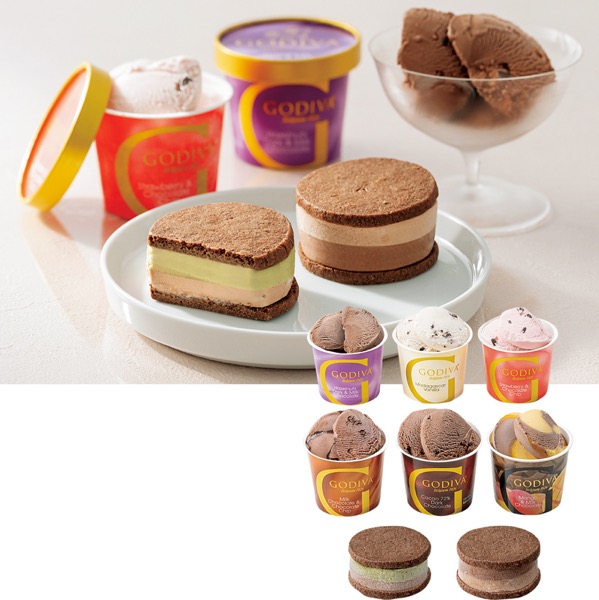 <12月以降お届け>ゴディバ カップアイス&サンドアイス<産直・送料込み>