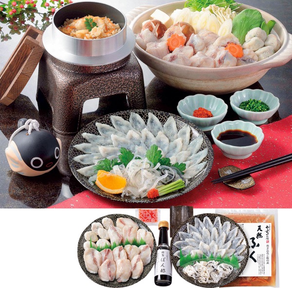 みもすそ川別館 料亭ふく料理 お刺身・ちり鍋セット<産直・送料込み>