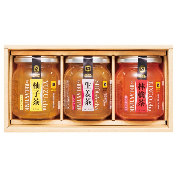<12月以降お届け>セゾンファクトリー 生姜茶&果実茶3個詰合せ<常温便>