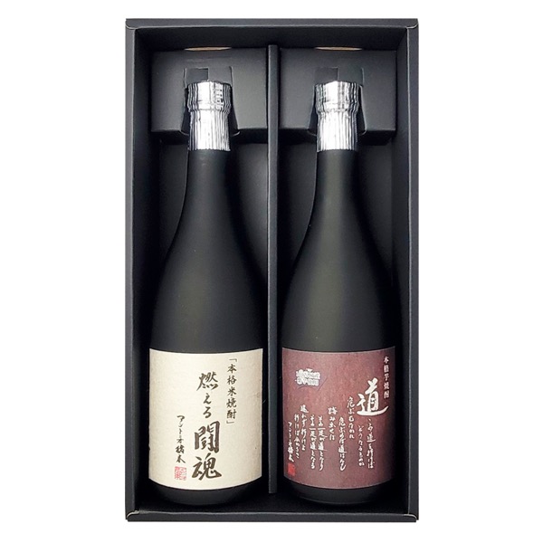 <12月以降お届け>常楽酒造 アントニオ猪木「燃える闘魂・道」セット<常温便>