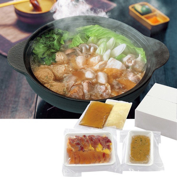 鮎家×じどりや穏座 鮎香る淡海地鶏鍋<産直・送料込み>
