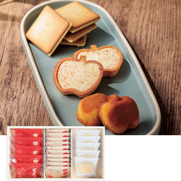 <12月以降お届け>りんごとバター。 3種のギフトセット Mサイズ<産直・送料込み>