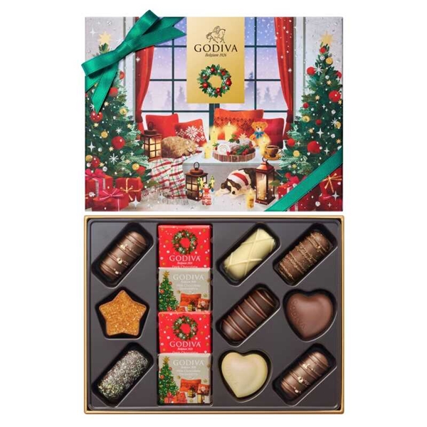 <12月以降お届け>【ゴディバ】ブッシュ ド ノエル アソートメント 13粒入<常温便>