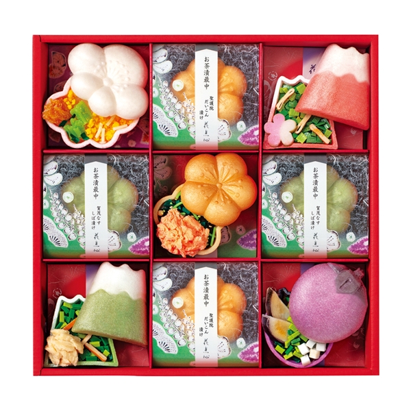 <12月以降お届け>京都・辻が花 京のお茶漬とお吸物 迎春最中詰合せ<常温便>