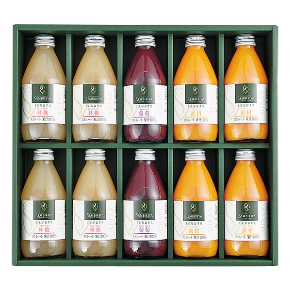 日本橋 千疋屋総本店 ストレートジュース詰合 10本入<常温便>