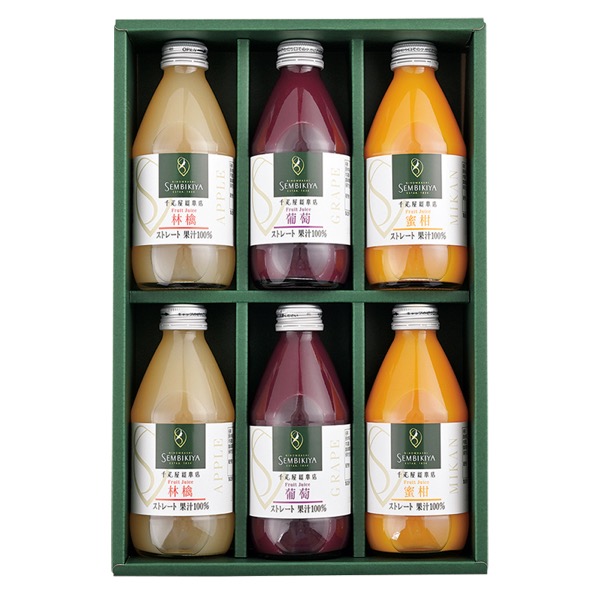日本橋 千疋屋総本店 ストレートジュース詰合 6本入<常温便>