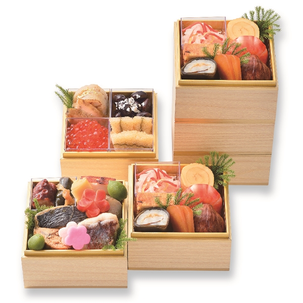 【店頭お渡し/12月31日】竹林 個食三段二客