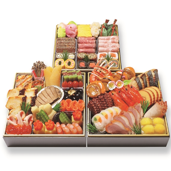 【店頭お渡し/12月31日】わらびの里 和洋風 料亭おせち三段重