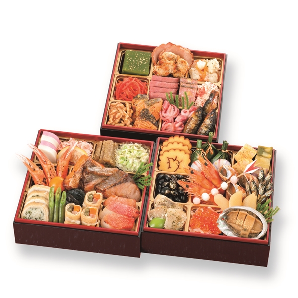 【配送/12月31日】京都「瑞鳳閣」「花ごころ」「栄寿庵」コラボおせち(京洛饗宴)和洋三段重