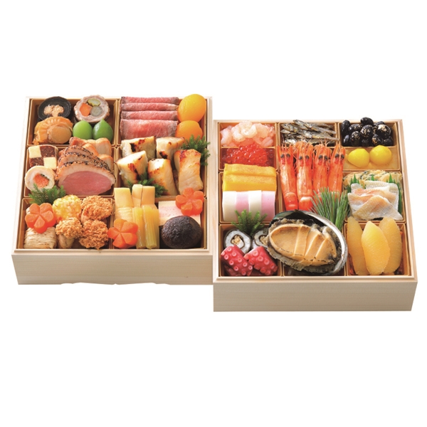 【配送/12月31日】八百彦本店 和風二段重