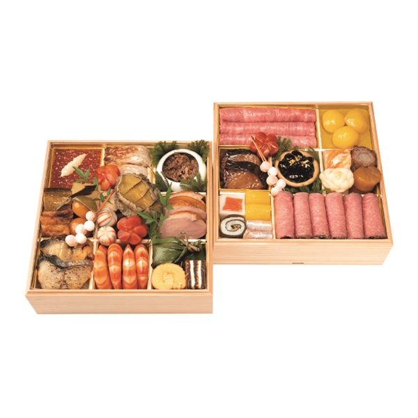 【配送/12月31日】三重 松阪肉老舗 柿安 柿安 料亭おせち二段重<送料込み・冷蔵>