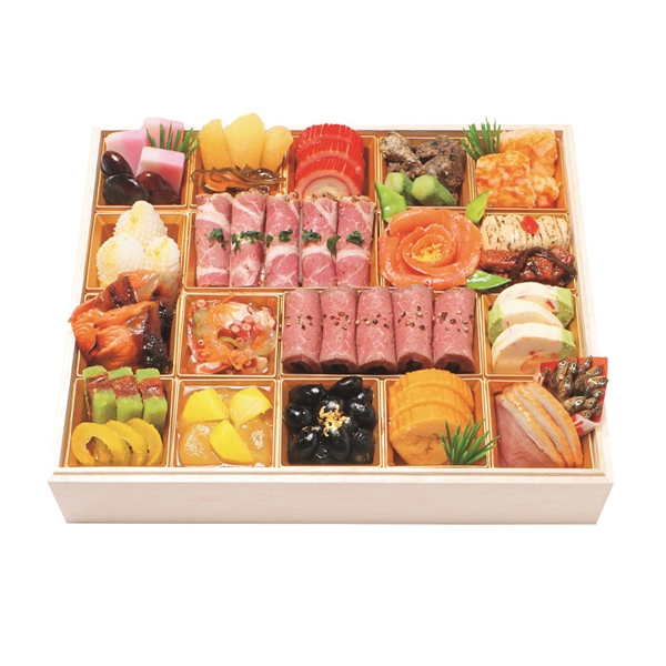 【店頭お渡し/12月31日】わらびの里 料亭のオードブルおせち一段重