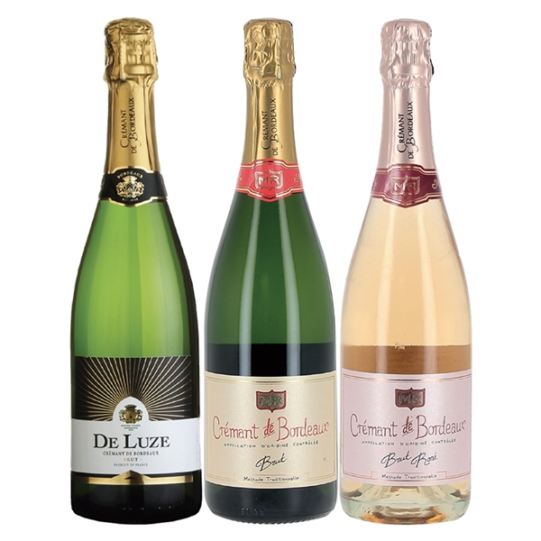 5.シャンパーニュ製法 クレマン飲み比べ3本セット<常温便>