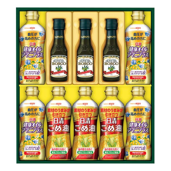 <7月以降お届け>日清 ヘルシーオイル&ボスコオリーブオイルギフト<常温便>