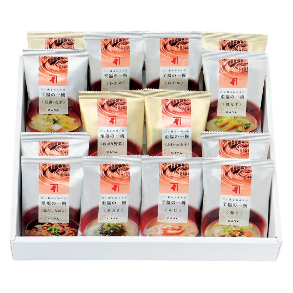 <7月以降お届け>にんべん 至福の一椀おみそ汁・お吸物詰合せ<常温便>