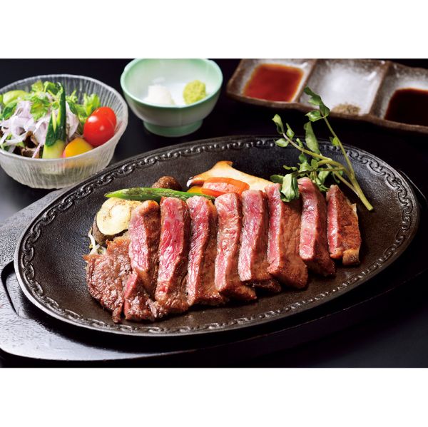 <7月以降お届け>京都「モリタ屋」国産黒毛和牛ロースステーキ<産直・送料込み>