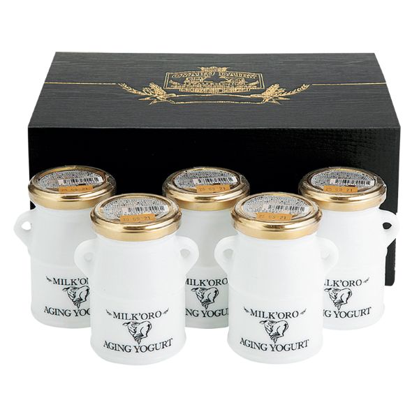 <7月以降お届け>【オオヤブデイリーファーム】petit MILK’ORO Aging Yogurt 100g5本ギフト<産直・送料込み>