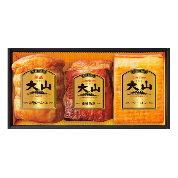 <7月以降お届け>大山ハム 伝統の逸品 みそ焼豚入りブロック3種セット<産直・送料込み>